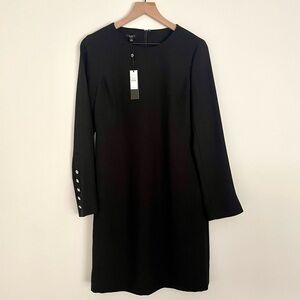 Talbots women’s long sleeve black dress - size 6 - new with tags